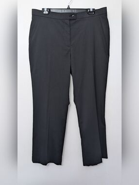 Haggar Petite Black Straight-Leg Dress Pants
